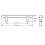 Ручки для мебели DR 10A/320 G5 НИКЕЛЬ МАТОВЫЙ (САТИН)